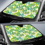 Palm Tree Banana Pattern Print Car Sun Shade GearFrost