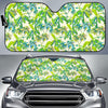 Palm Tree Banana Pattern Print Car Sun Shade GearFrost