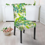 Palm Tree Banana Pattern Print Dining Chair Slipcover