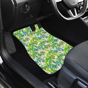 Palm Tree Banana Pattern Print Front Car Floor Mats