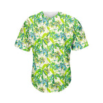 Palm Tree Banana Pattern Print Men's Baseball Jersey