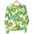 Palm Tree Banana Pattern Print Men's Crewneck Sweatshirt