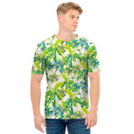 Palm Tree Banana Pattern Print Men's T-Shirt