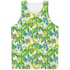 Palm Tree Banana Pattern Print Men's Tank Top