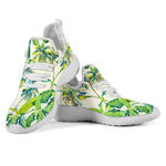 Palm Tree Banana Pattern Print Mesh Knit Shoes GearFrost