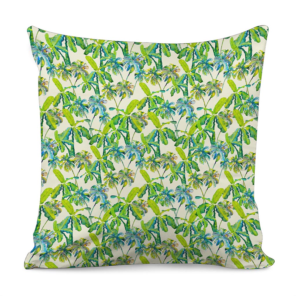 Palm Tree Banana Pattern Print Pillow Cover