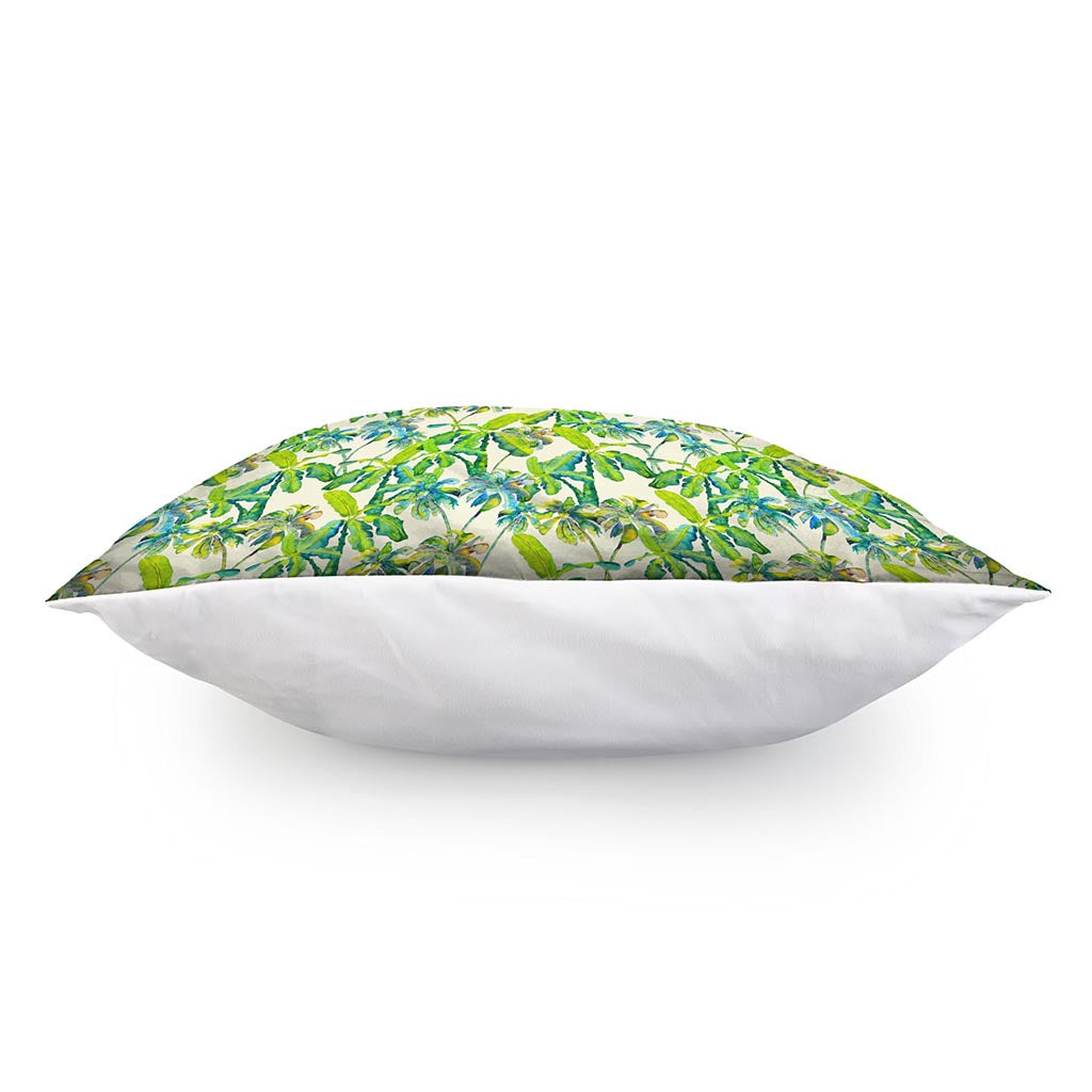 Palm Tree Banana Pattern Print Pillow Cover