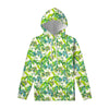 Palm Tree Banana Pattern Print Pullover Hoodie