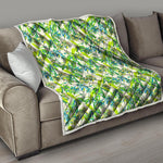 Palm Tree Banana Pattern Print Quilt