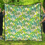 Palm Tree Banana Pattern Print Quilt