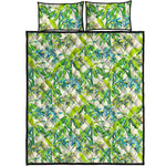 Palm Tree Banana Pattern Print Quilt Bed Set