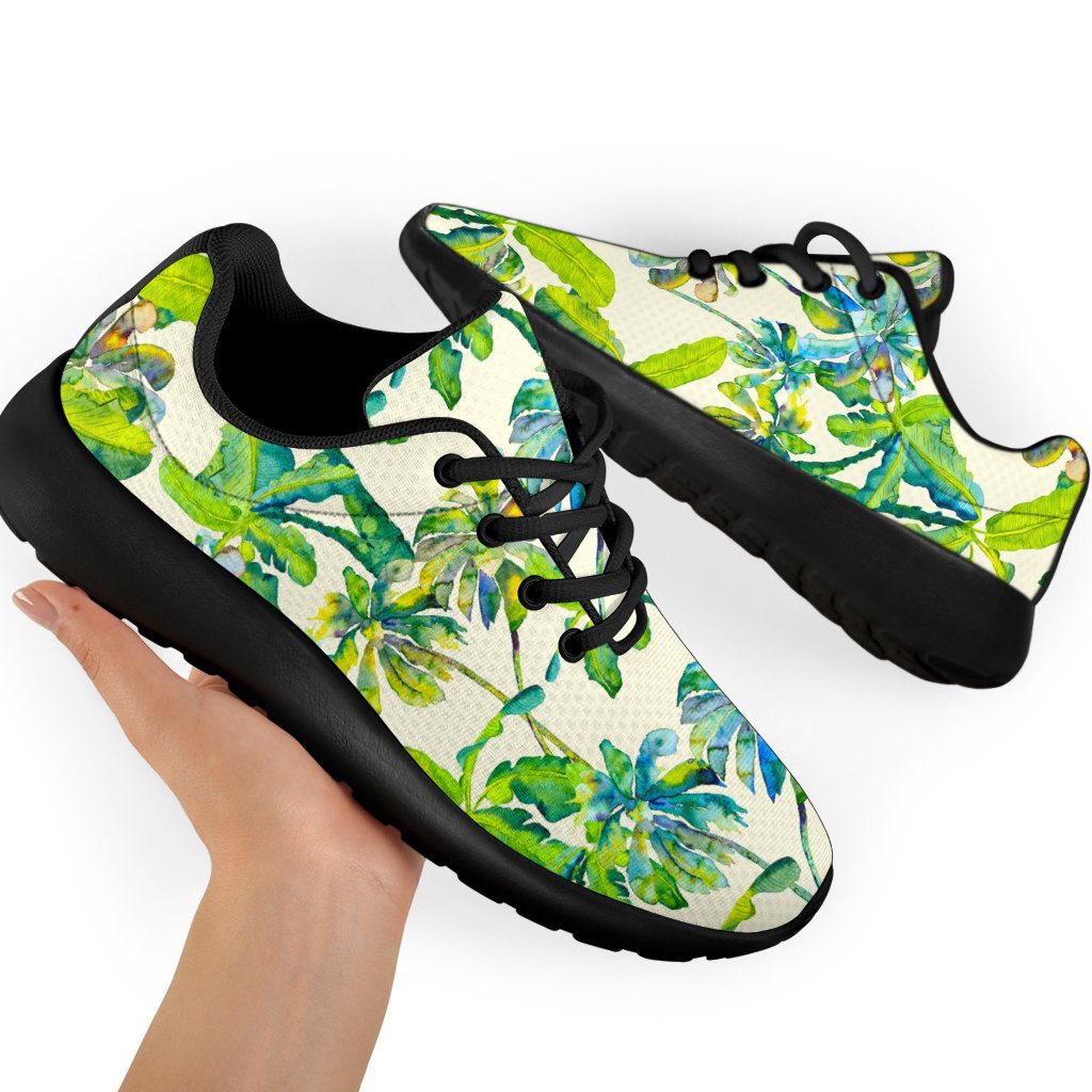 Palm Tree Banana Pattern Print Sport Shoes GearFrost