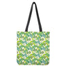 Palm Tree Banana Pattern Print Tote Bag