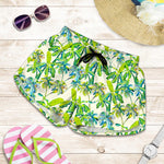 Palm Tree Banana Pattern Print Women's Shorts