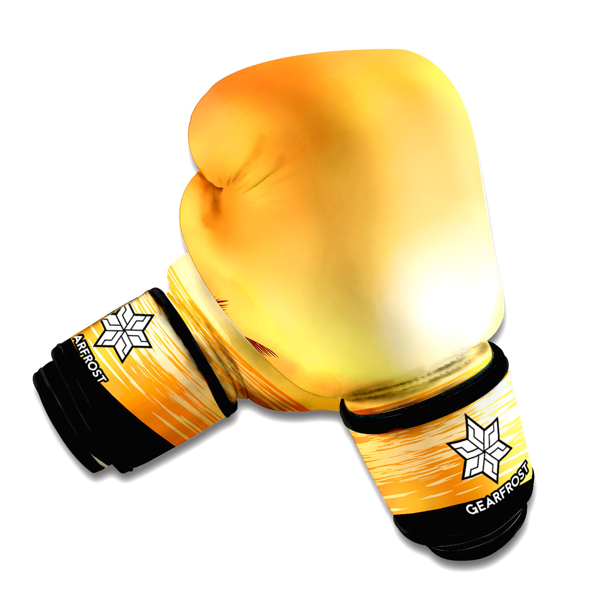 Palm Tree Beach Sunset Print Boxing Gloves
