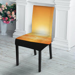 Palm Tree Beach Sunset Print Dining Chair Slipcover