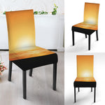 Palm Tree Beach Sunset Print Dining Chair Slipcover