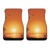 Palm Tree Beach Sunset Print Front Car Floor Mats