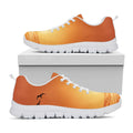 Palm Tree Beach Sunset Print White Running Shoes