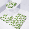 Palm Tree Pattern Print 3 Piece Bath Mat Set