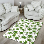 Palm Tree Pattern Print Area Rug GearFrost