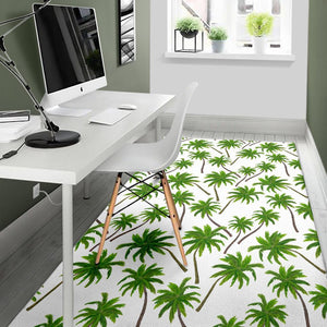 Palm Tree Pattern Print Area Rug GearFrost