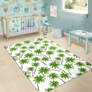 Palm Tree Pattern Print Area Rug GearFrost