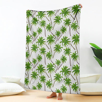 Palm Tree Pattern Print Blanket