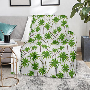 Palm Tree Pattern Print Blanket