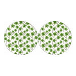Palm Tree Pattern Print Car Coasters