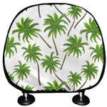 Palm Tree Pattern Print Car Headrest Covers