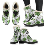 Palm Tree Pattern Print Comfy Boots GearFrost