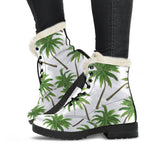 Palm Tree Pattern Print Comfy Boots GearFrost