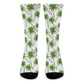 Palm Tree Pattern Print Crew Socks