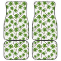 Palm Tree Pattern Print Front and Back Car Floor Mats