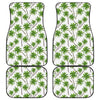 Palm Tree Pattern Print Front and Back Car Floor Mats