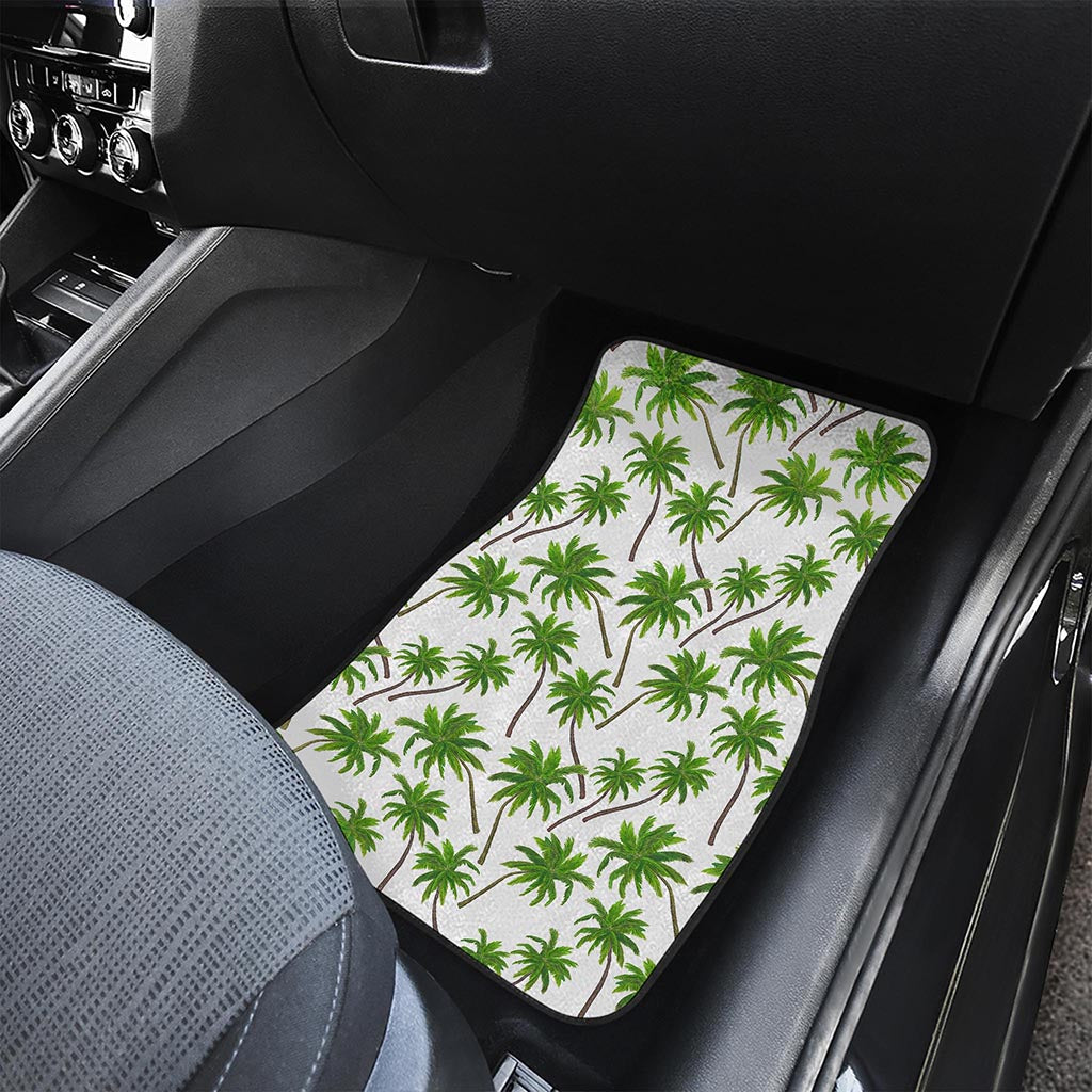 Palm Tree Pattern Print Front Car Floor Mats