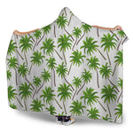 Palm Tree Pattern Print Hooded Blanket