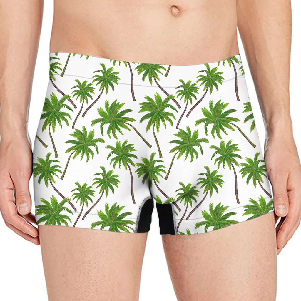 Palm Tree Pattern Print Men's Boxer Briefs