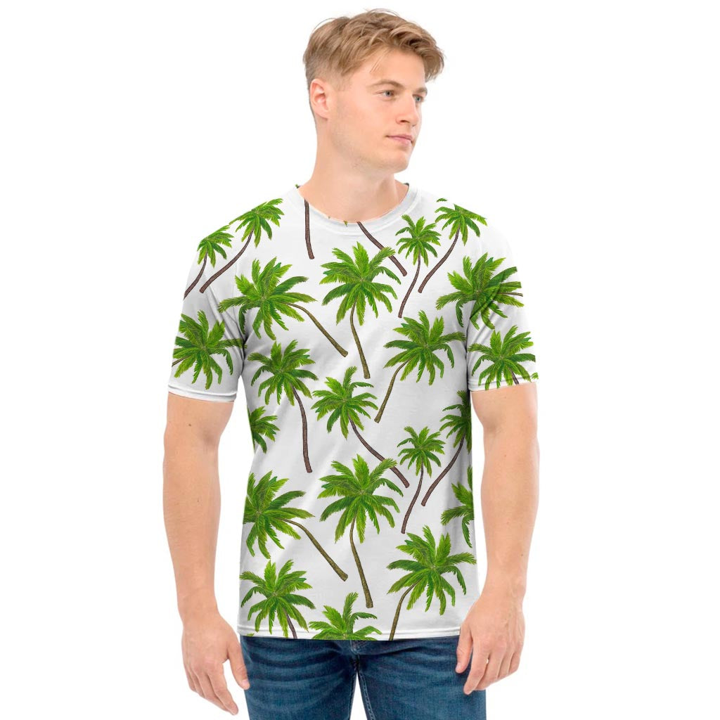 Palm Tree Pattern Print Men's T-Shirt