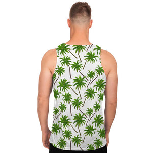 Palm Tree Pattern Print Men's Tank Top