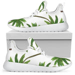 Palm Tree Pattern Print Mesh Knit Shoes GearFrost