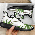 Palm Tree Pattern Print Mesh Knit Shoes