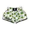 Palm Tree Pattern Print Muay Thai Boxing Shorts