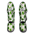 Palm Tree Pattern Print Muay Thai Shin Guards