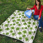 Palm Tree Pattern Print Quilt