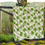 Palm Tree Pattern Print Quilt