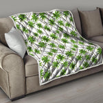 Palm Tree Pattern Print Quilt