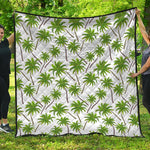 Palm Tree Pattern Print Quilt