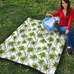 Palm Tree Pattern Print Quilt